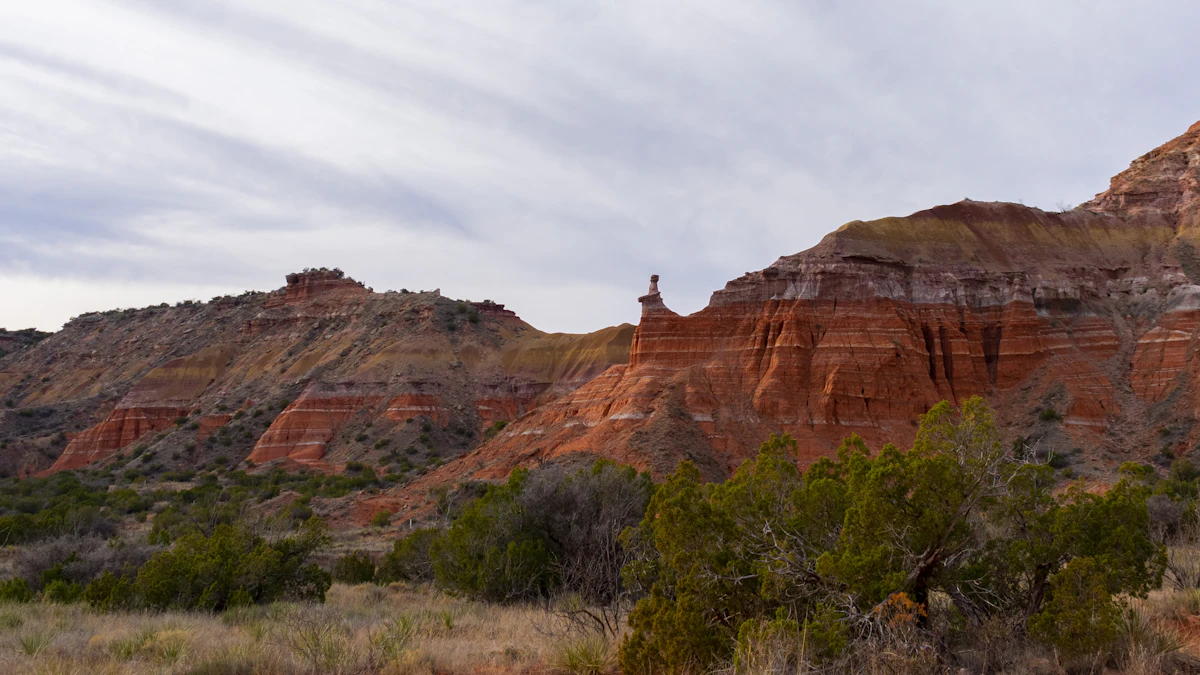 Palo Duro Canyon red rock formation south of Amarillo, Texas Panhandle